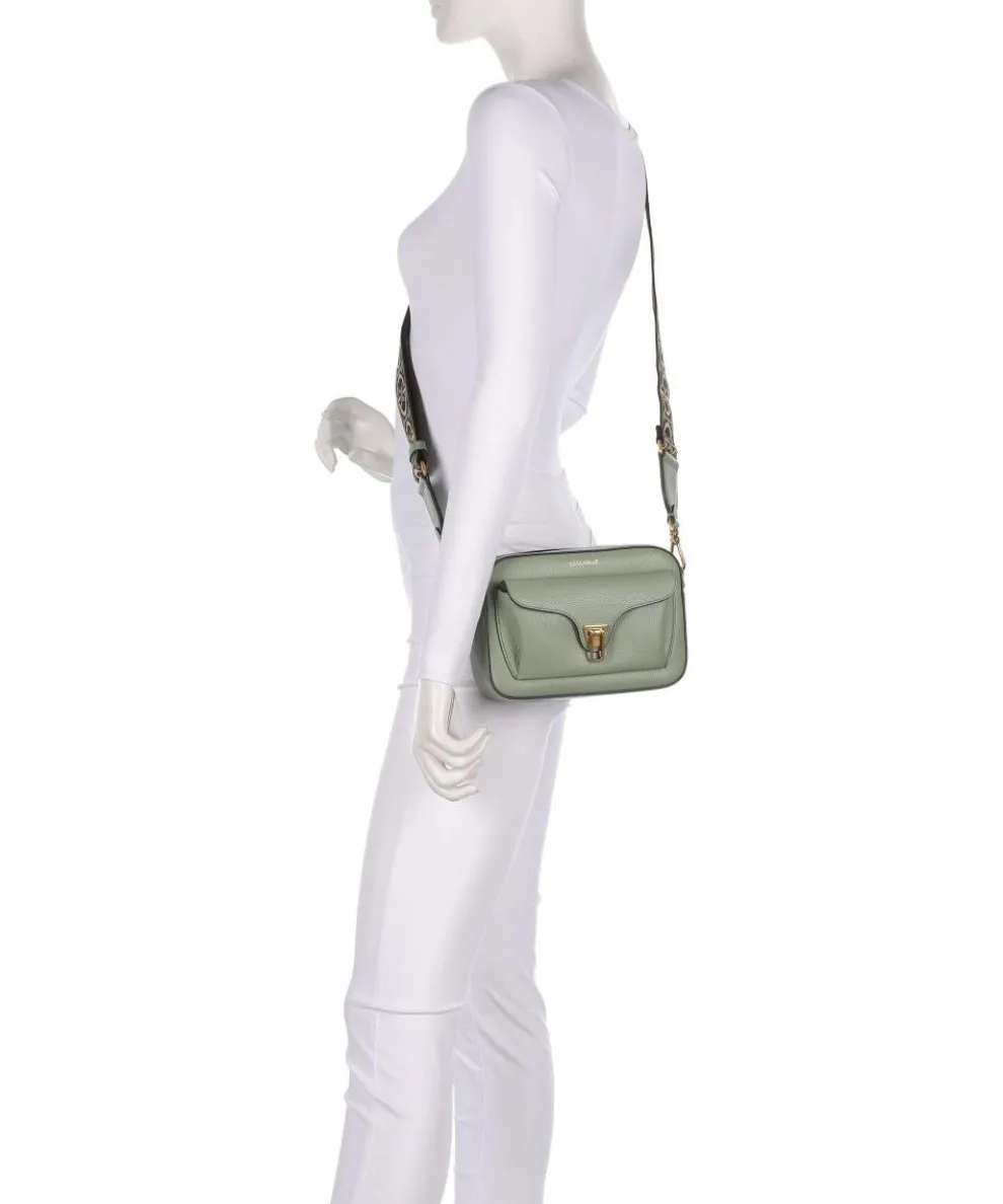 Beat Soft Ribbon Crossbody bag grained leather greygreen