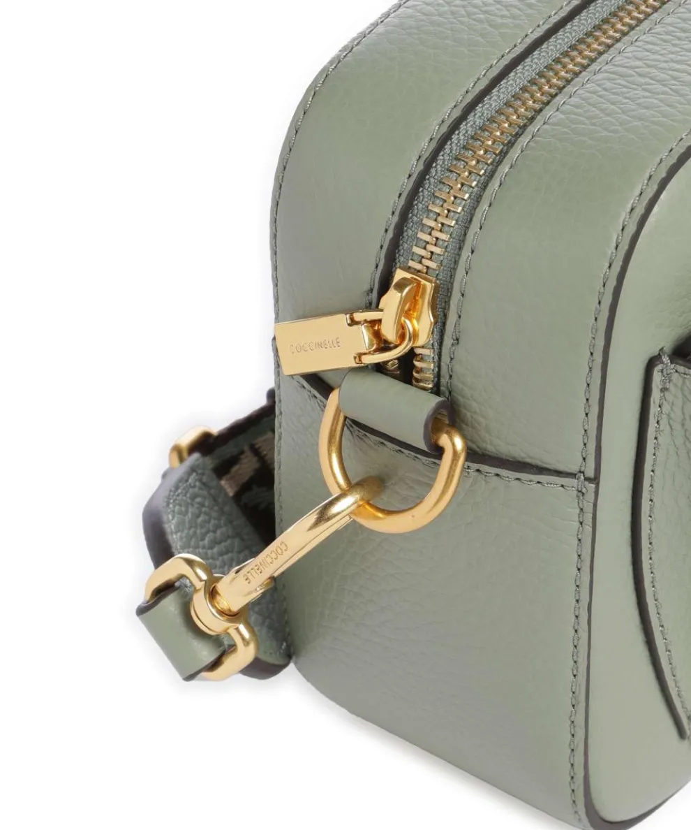 Beat Soft Ribbon Crossbody bag grained leather greygreen