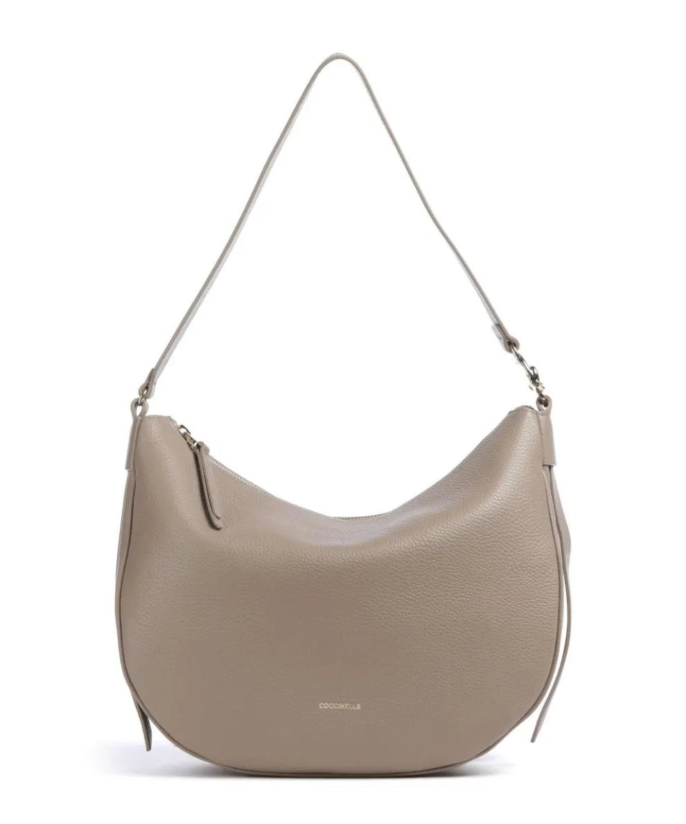 C-Easy Hobo bag grained leather taupe