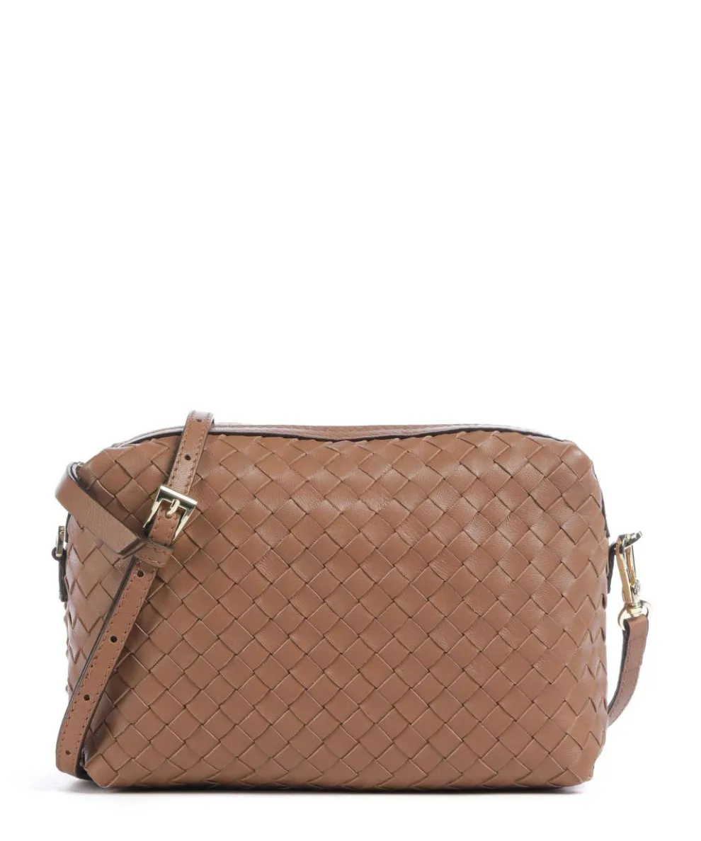 Piuma Kaia Crossbody bag fine grain leather brown