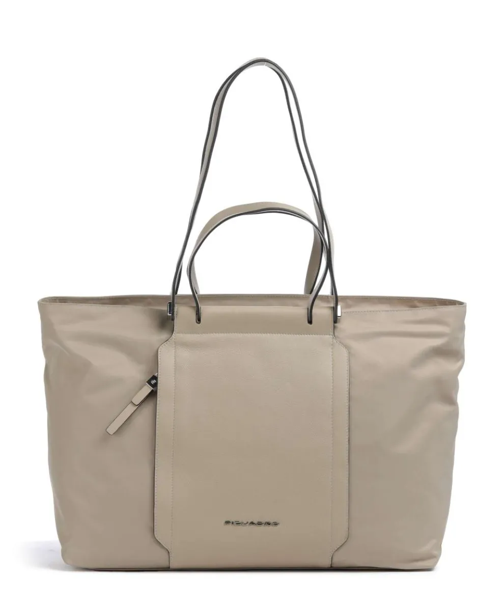 W92T Tote bag 15″ recycled nylon beige