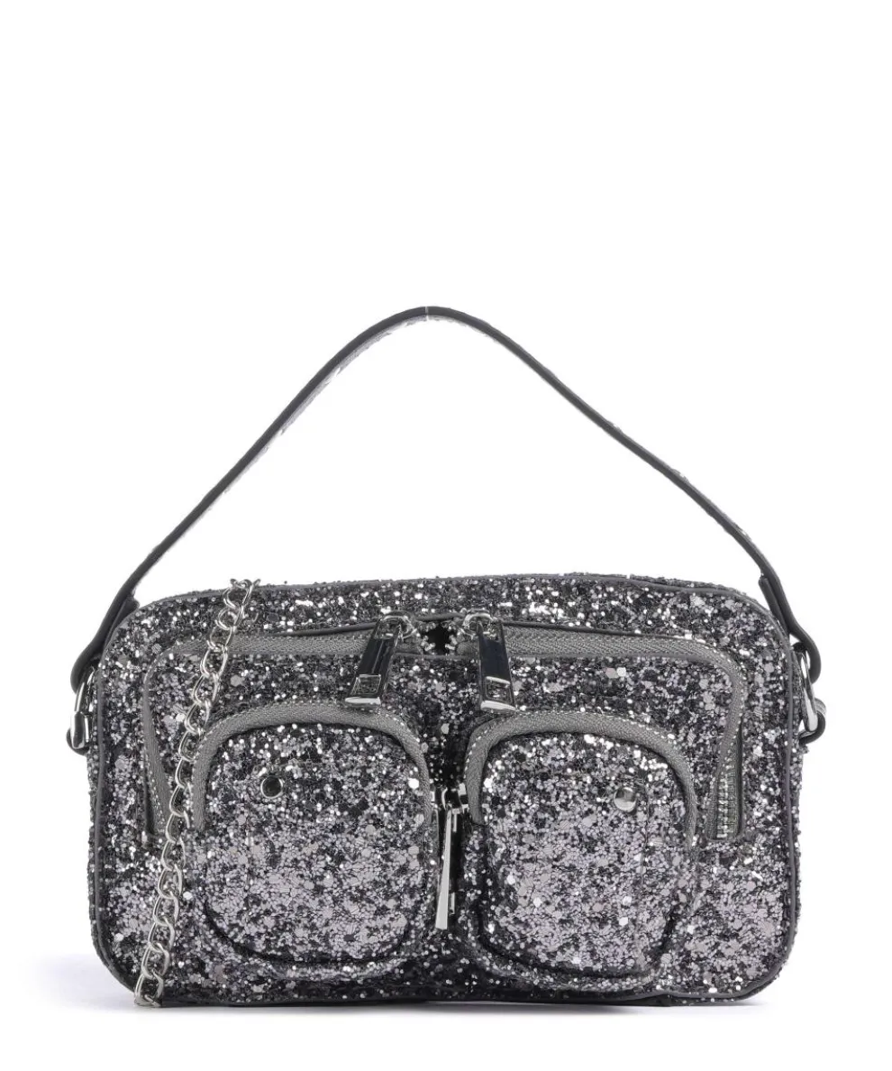 Glitter Helena Crossbody bag recycled polyester silver