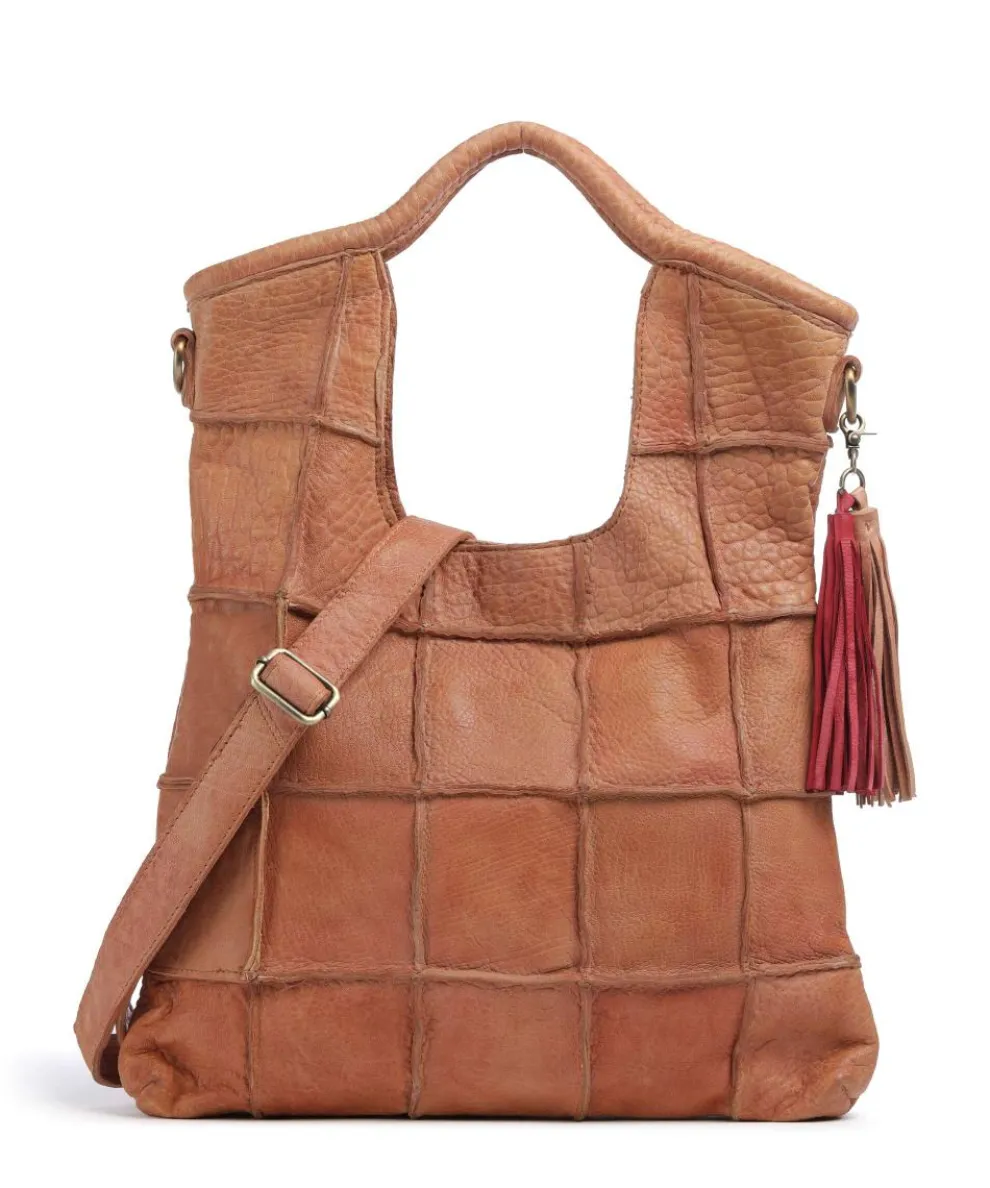 Malvengasse 1 Tote bag sheepskin leather brown