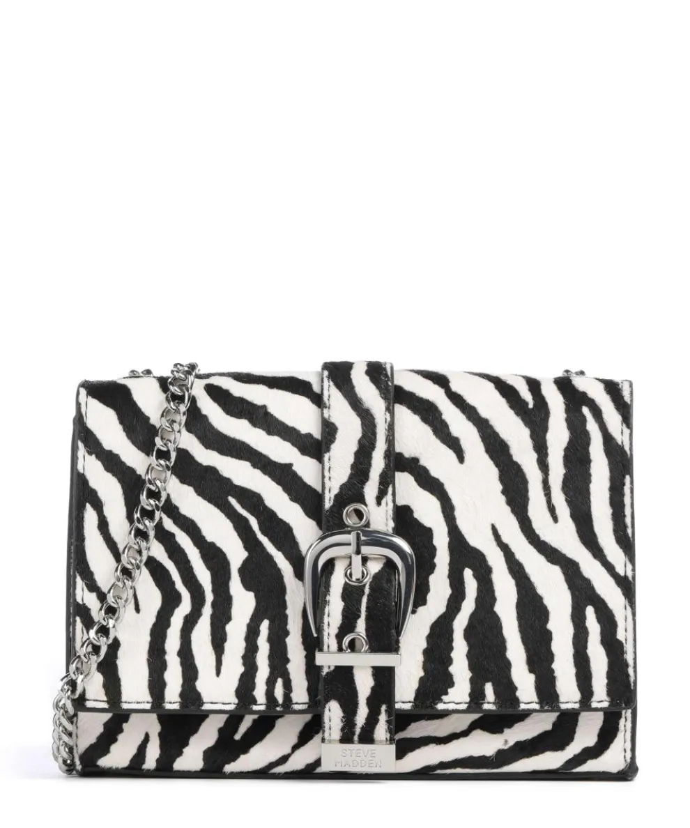 BZETA Crossbody bag leather white/black