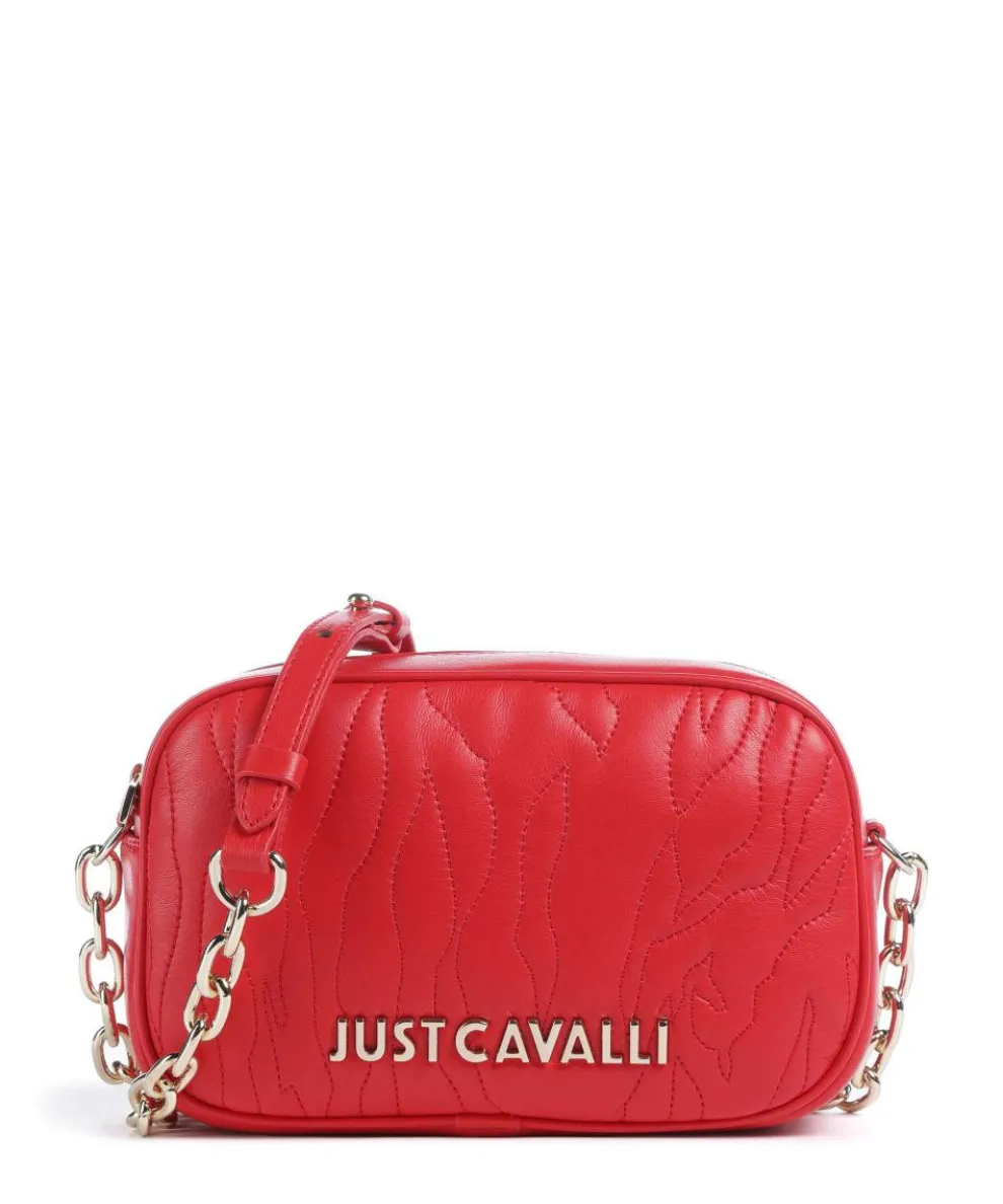 Quilted Zebra Crossbody bag imitation leather red