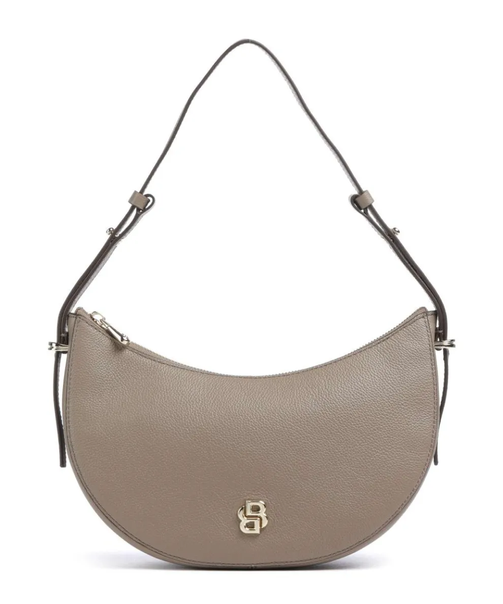 B Icon Shoulder bag grained cow leather brown