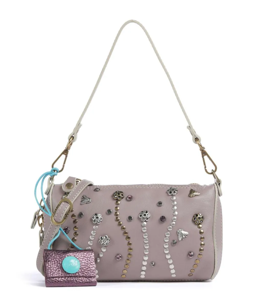 Oceania Pepita Handbag calfskin violet