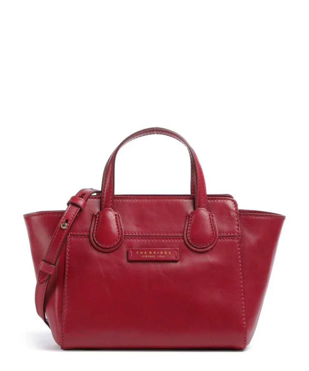Elettra Handbag fine grain cow leather red