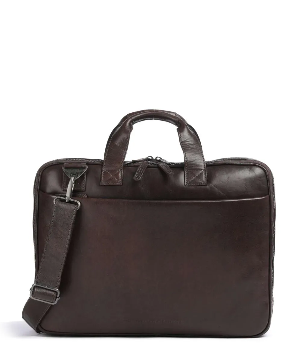 Novum Iseo Briefcase 16″ cow leather dark brown