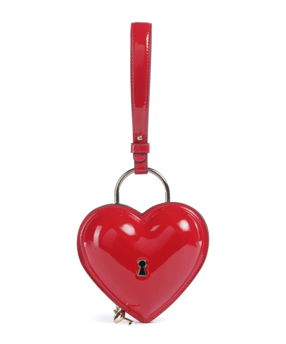 Key to my Heart Clutch bag patent leather red