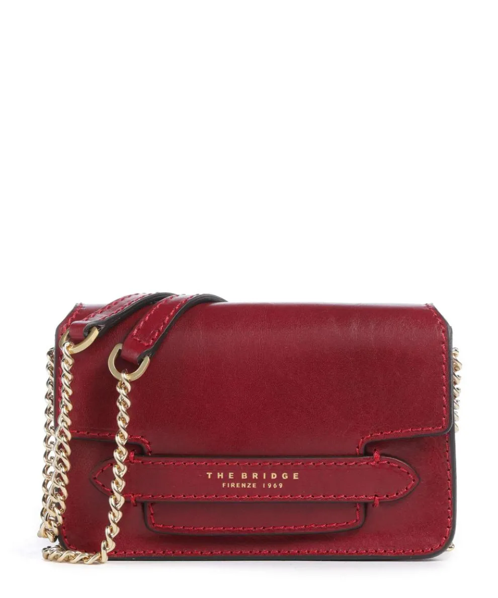 Lucrezia Shoulder bag fine grain cow leather dark red