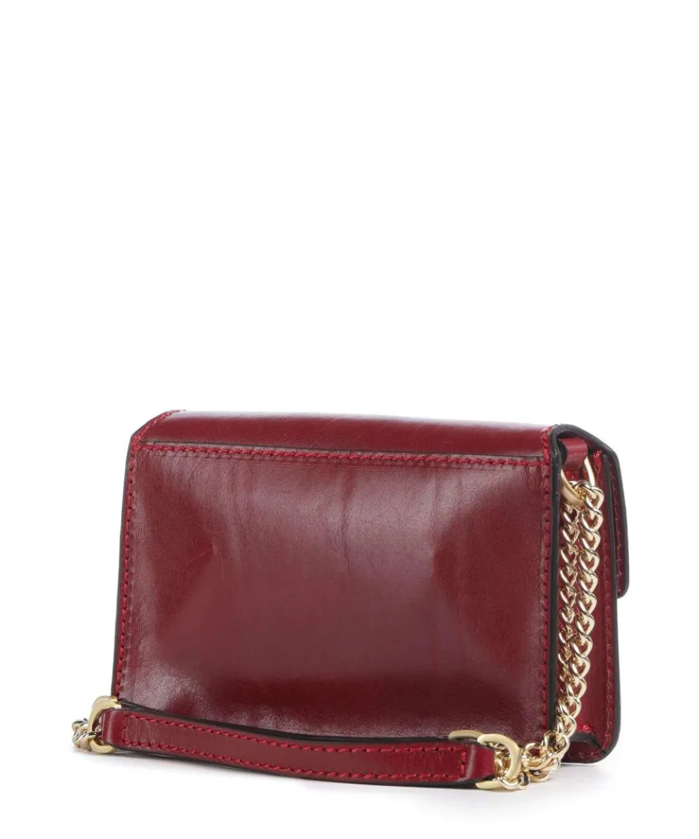 Lucrezia Shoulder bag fine grain cow leather dark red