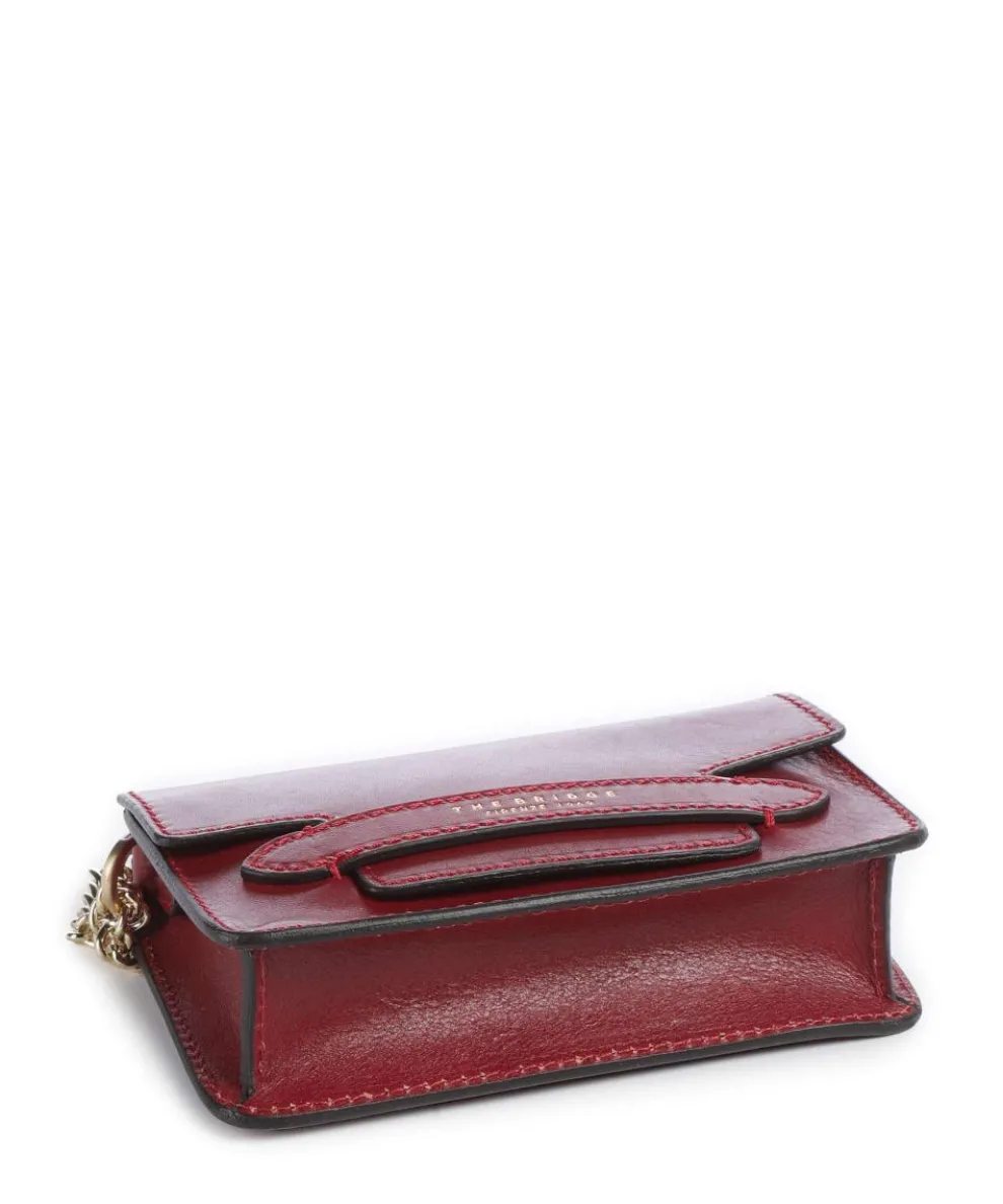 Lucrezia Shoulder bag fine grain cow leather dark red