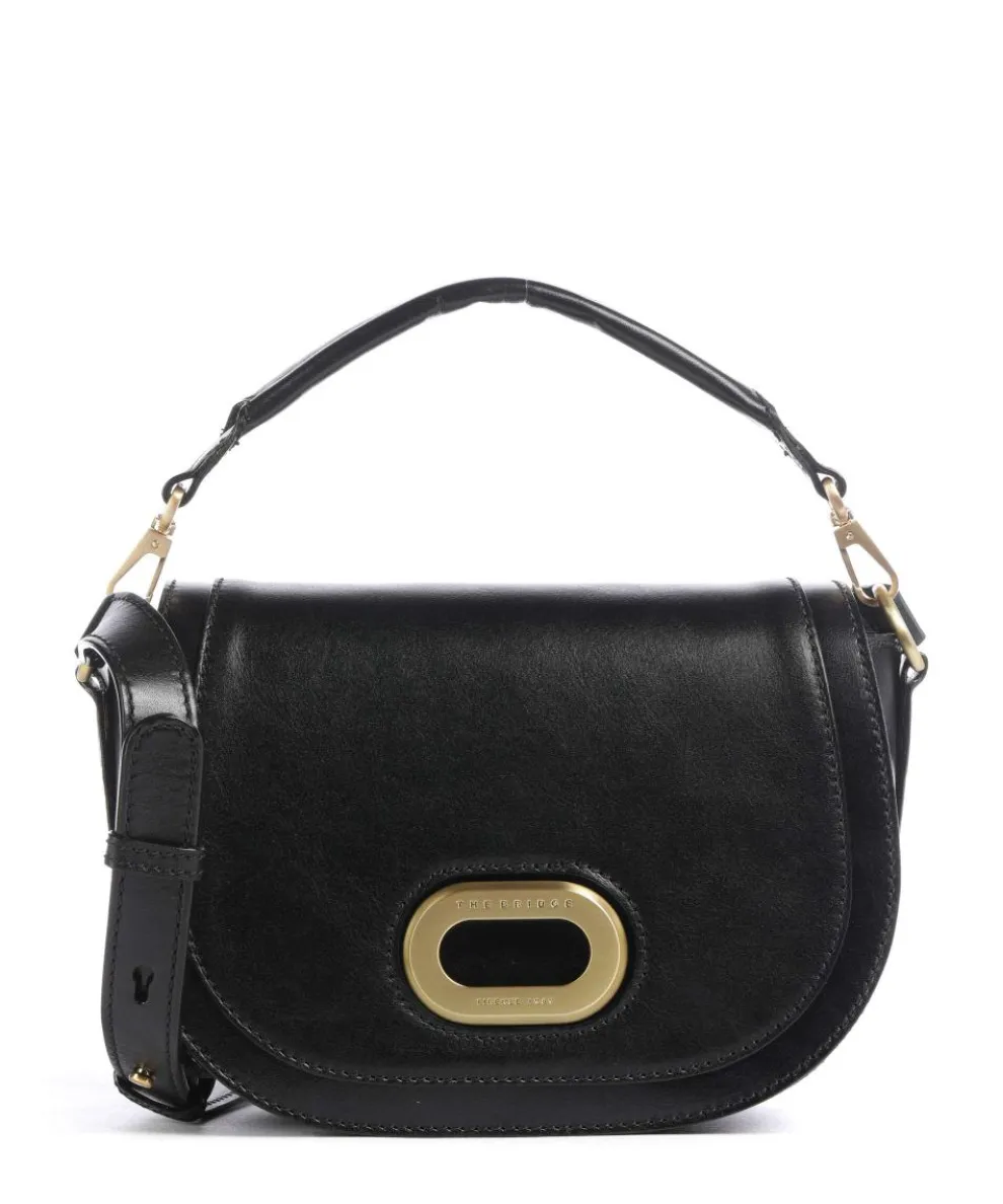 Ilaria Crossbody bag fine grain cow leather black