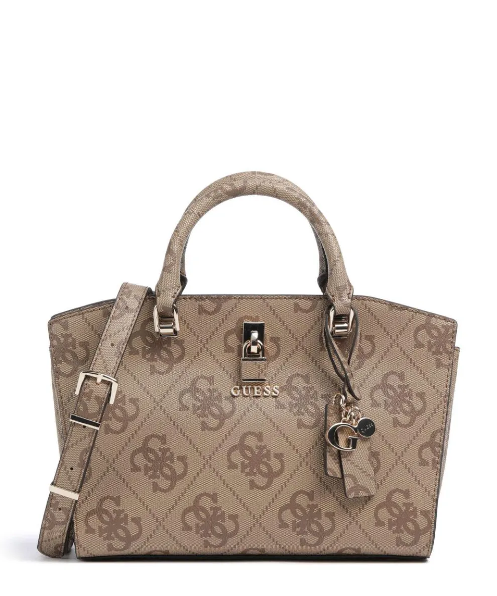 Queensland Big 4G Logo Handbag imitation leather light brown