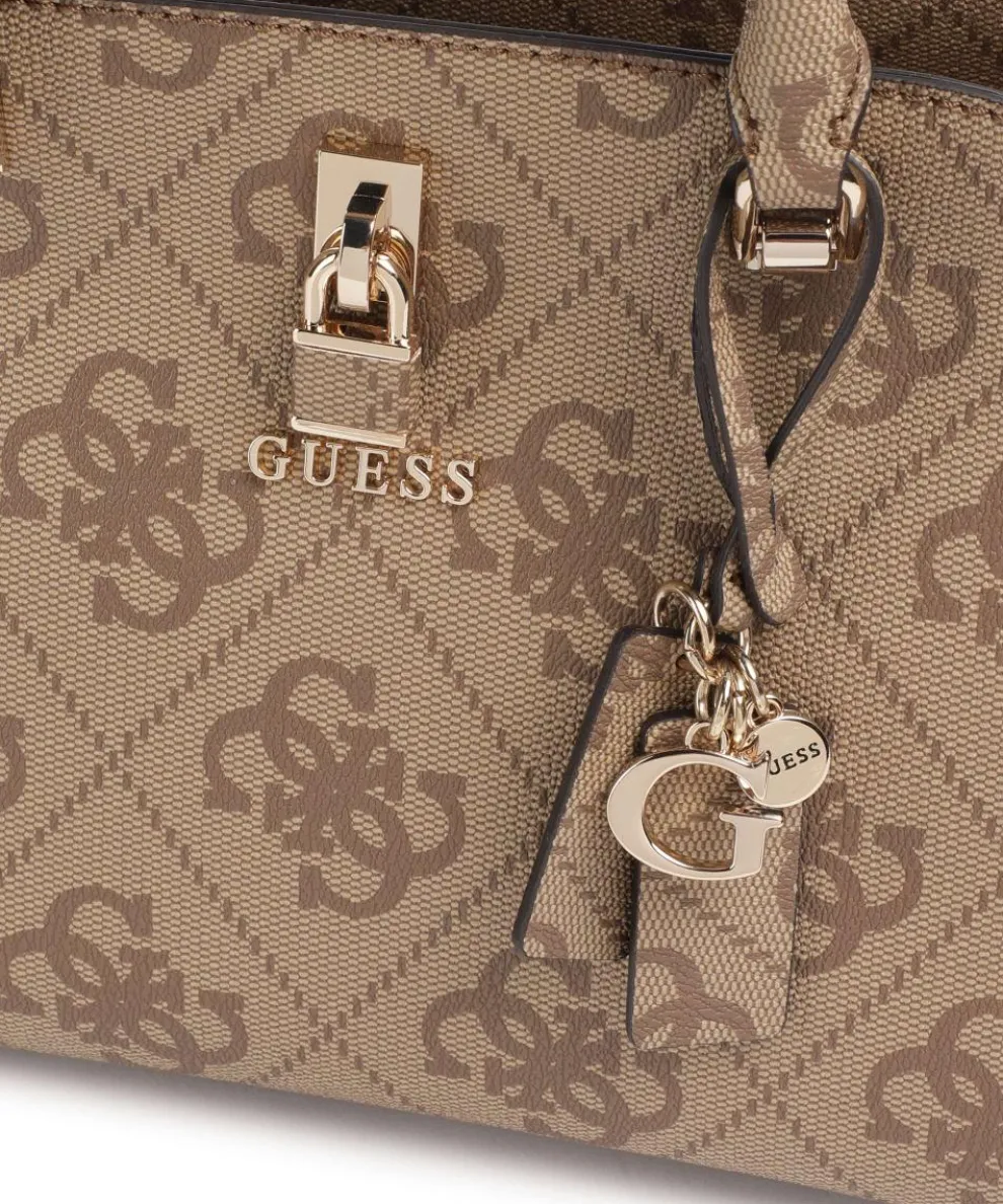 Queensland Big 4G Logo Handbag imitation leather light brown