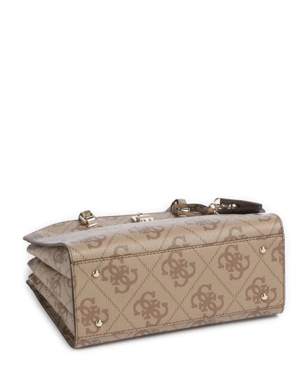 Queensland Big 4G Logo Handbag imitation leather light brown