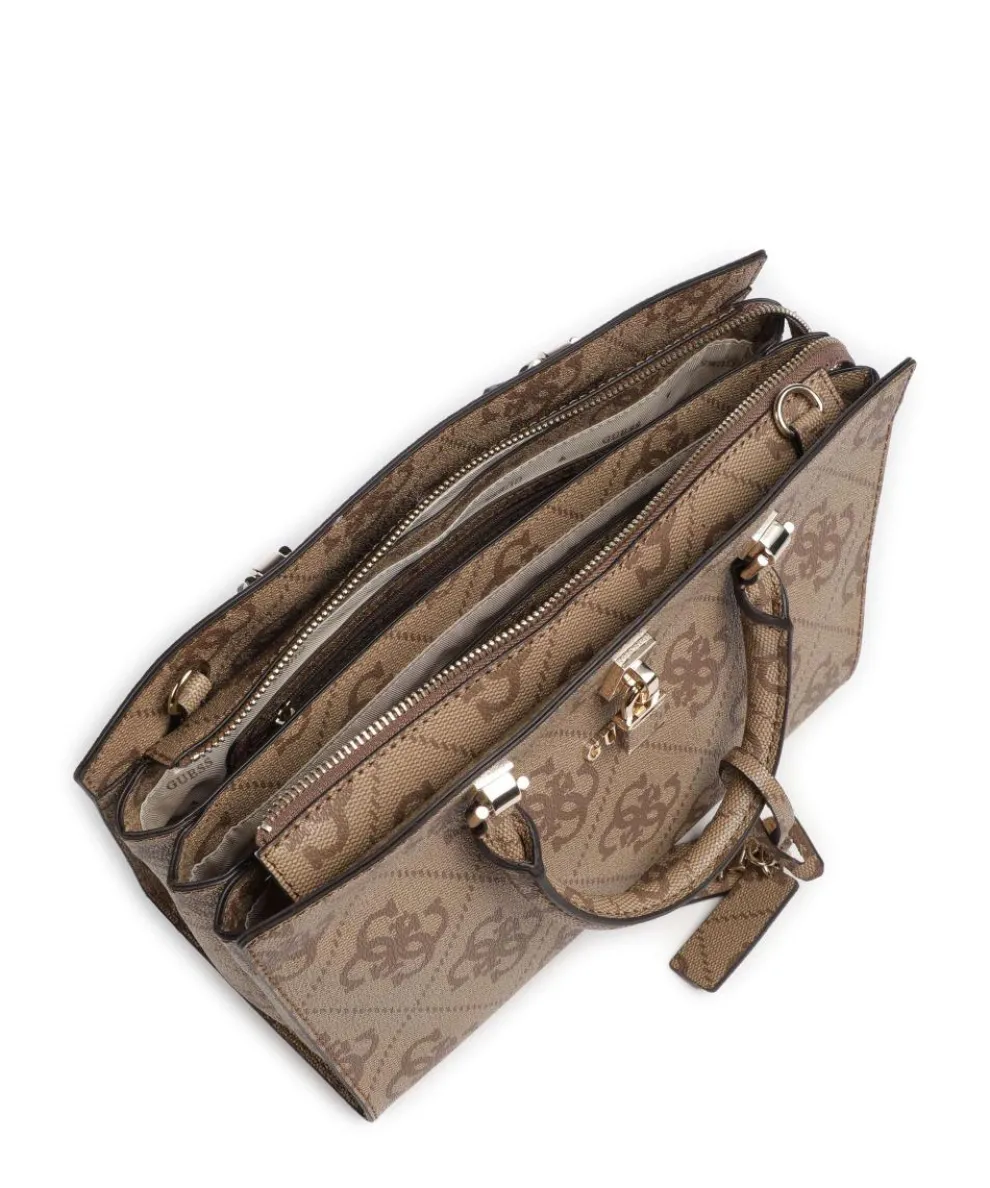 Queensland Big 4G Logo Handbag imitation leather light brown