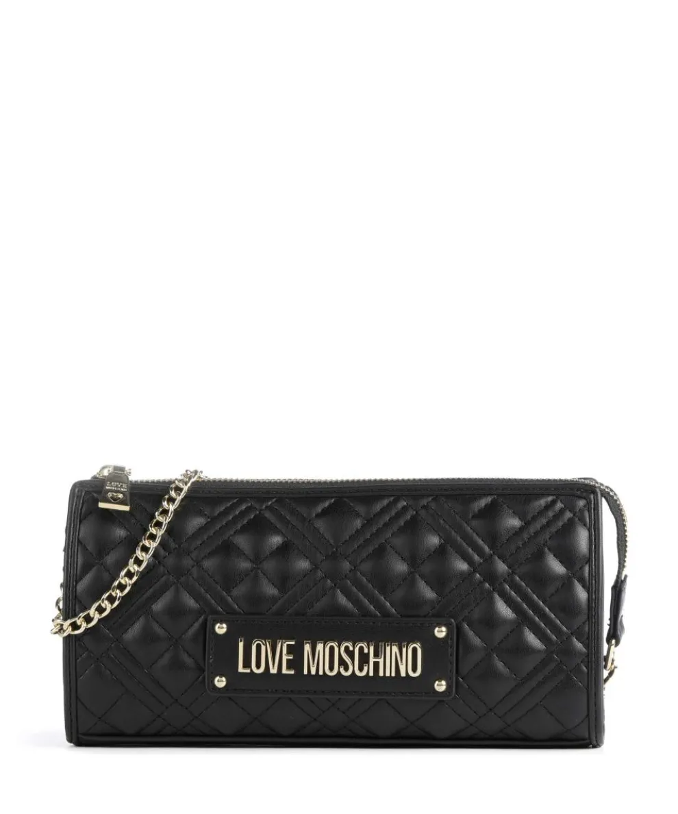 Quilted Shoulder bag imitation leather black