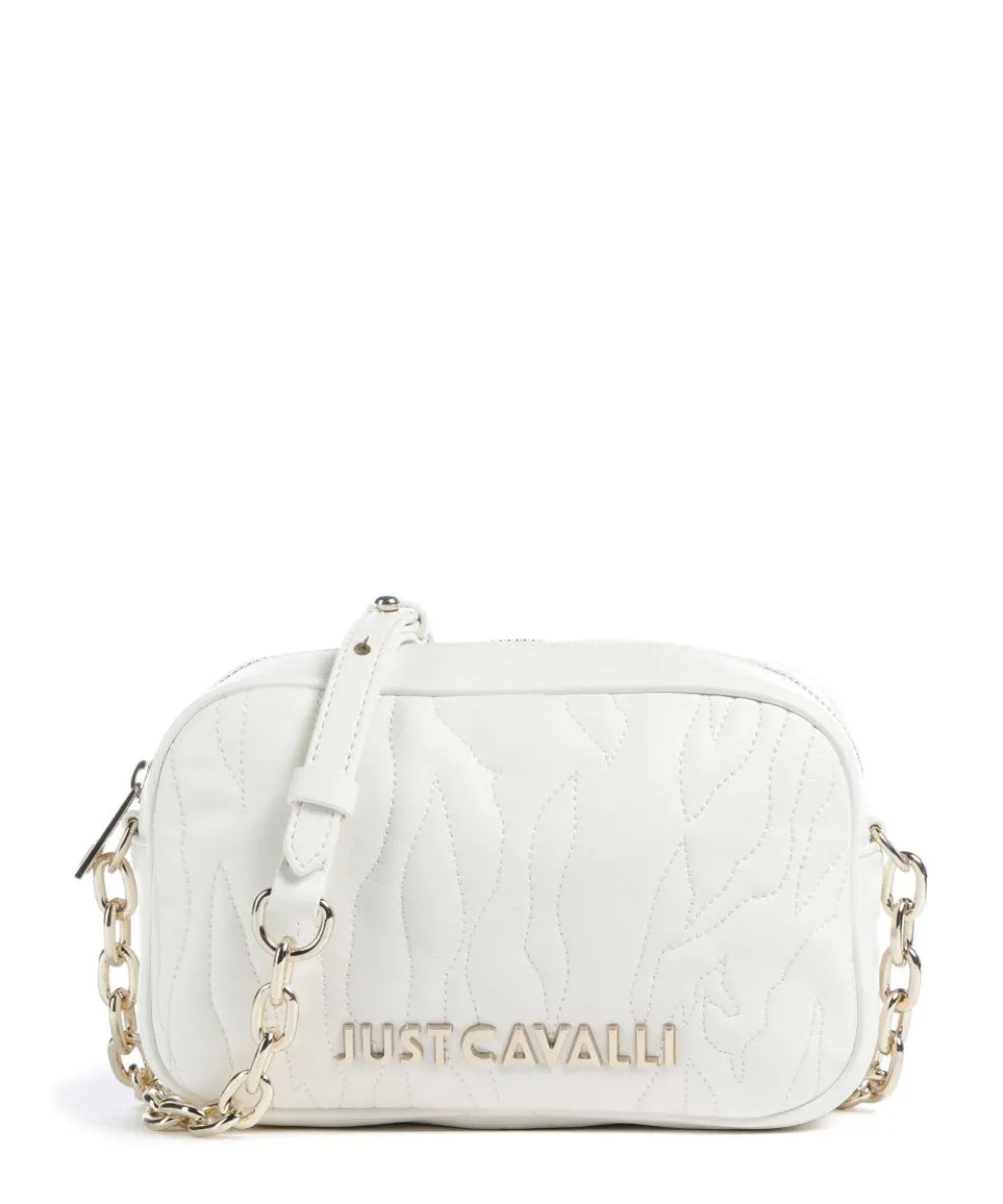 Quilted Zebra Crossbody bag imitation leather white