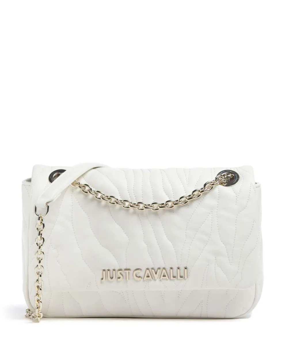 Quilted Zebra Shoulder bag imitation leather white