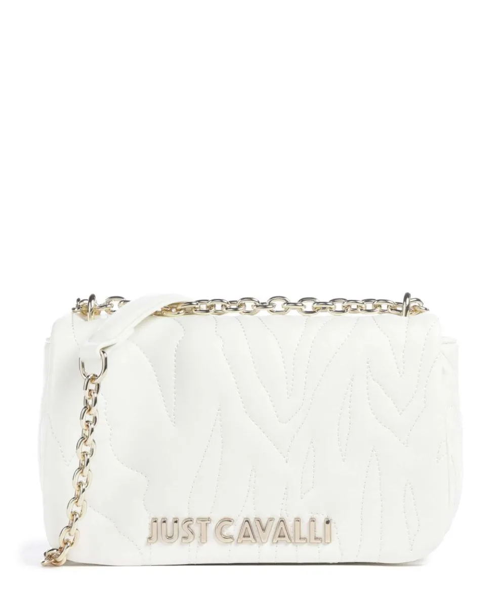 Quilted Zebra Shoulder bag imitation leather white