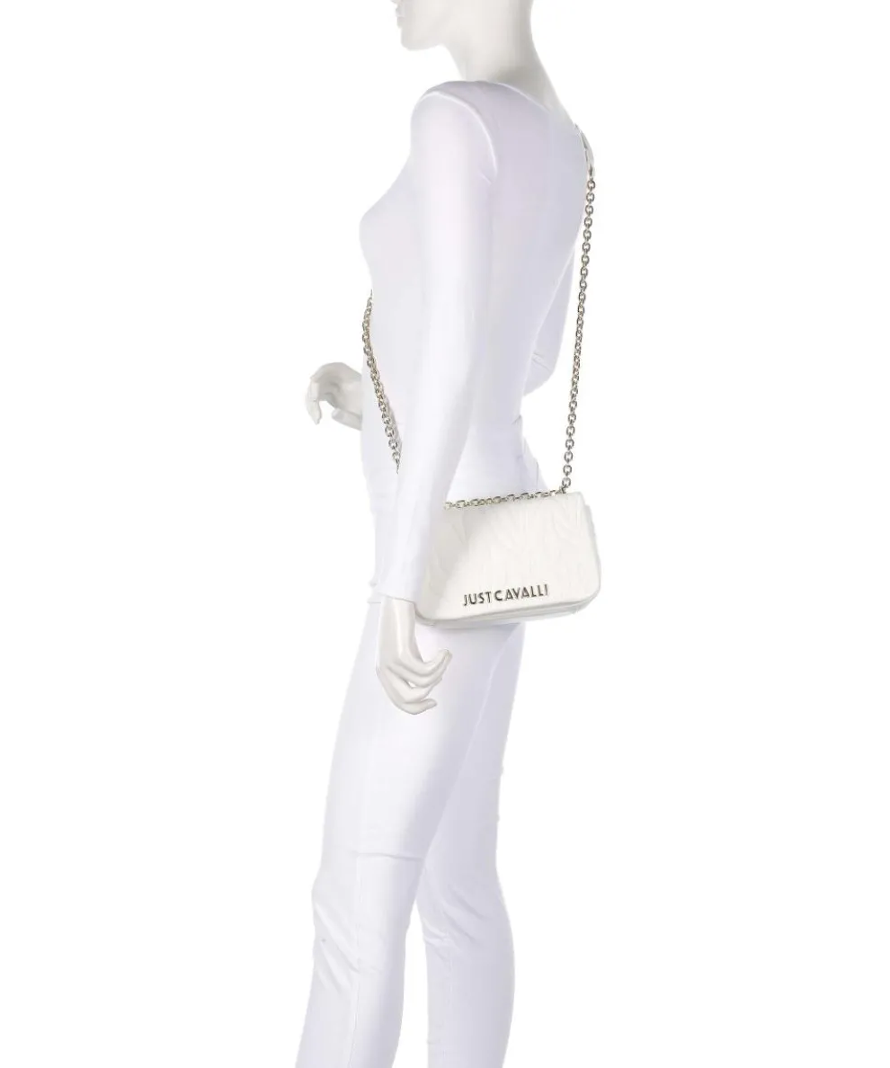 Quilted Zebra Shoulder bag imitation leather white