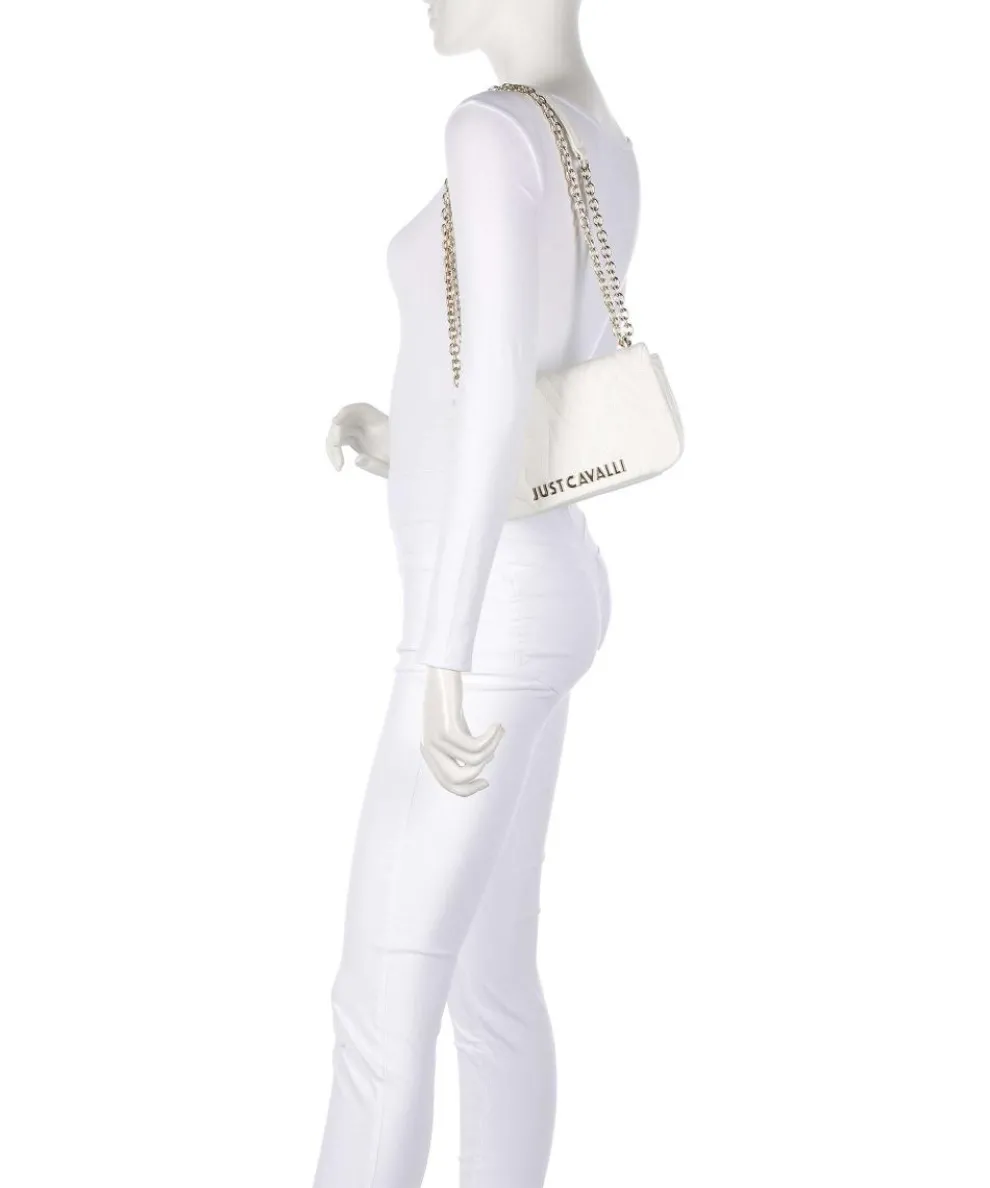 Quilted Zebra Shoulder bag imitation leather white