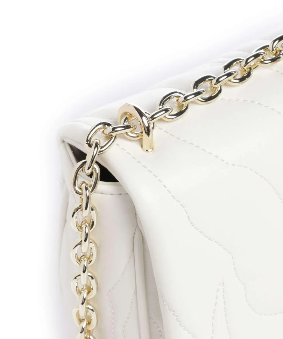 Quilted Zebra Shoulder bag imitation leather white