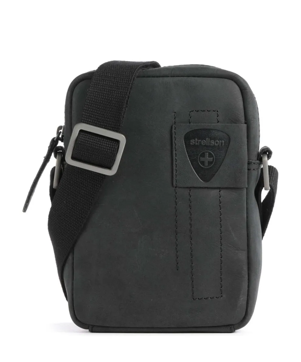 Richmond Crossbody bag fine grain cow leather black