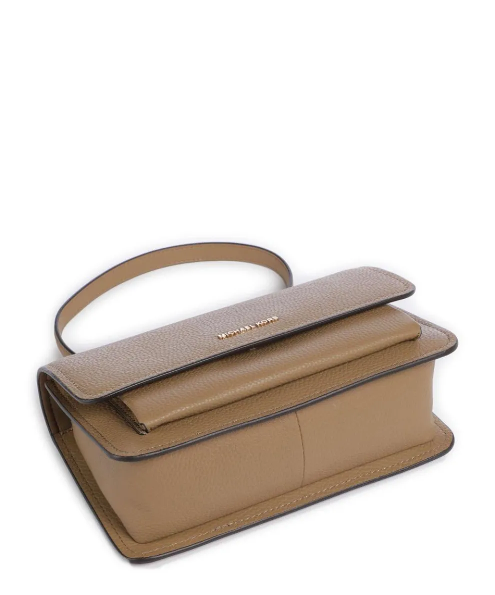 Claire Large Shoulder bag grained cow leather taupe
