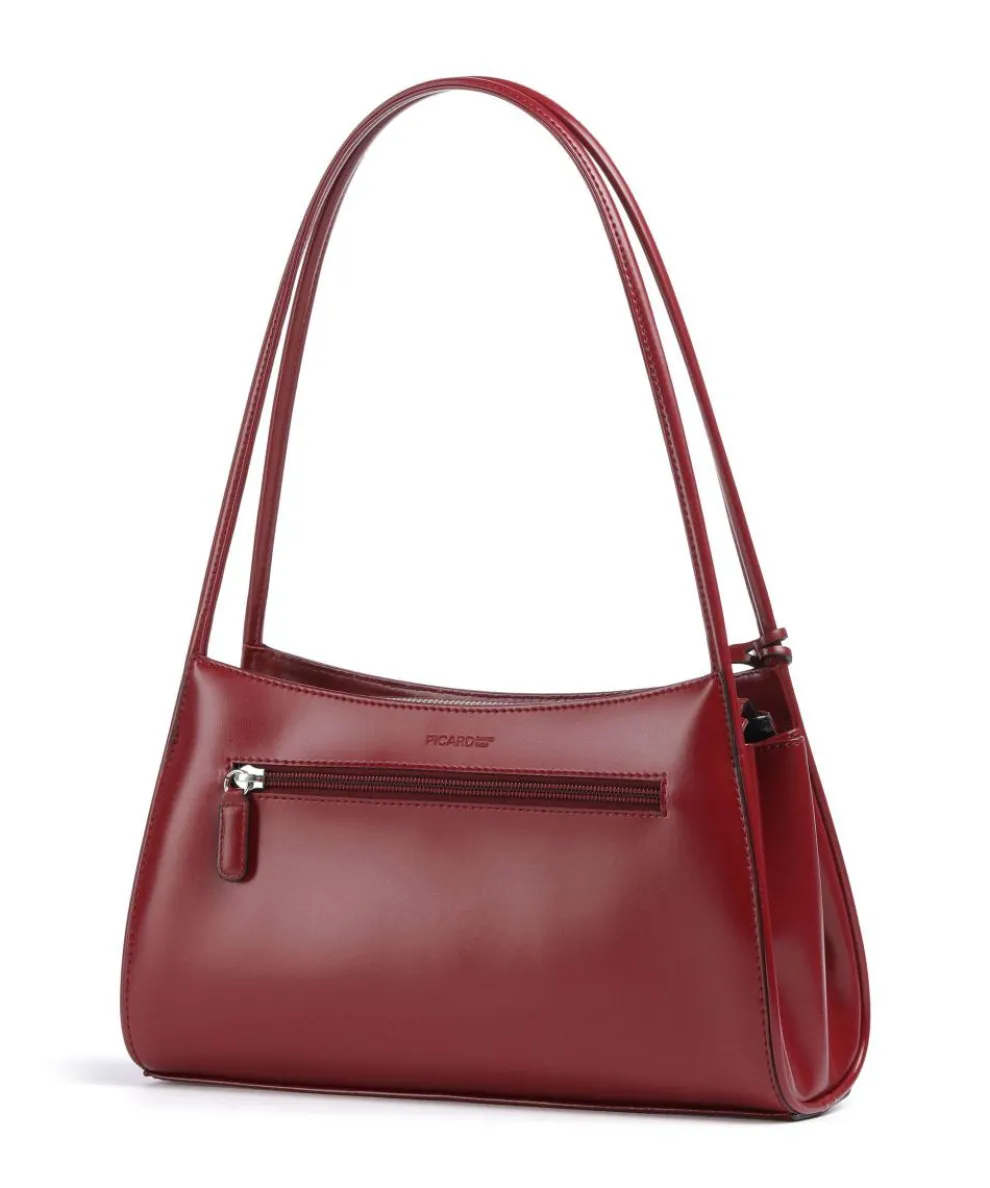 Black Tie Shoulder bag smooth cow leather dark red