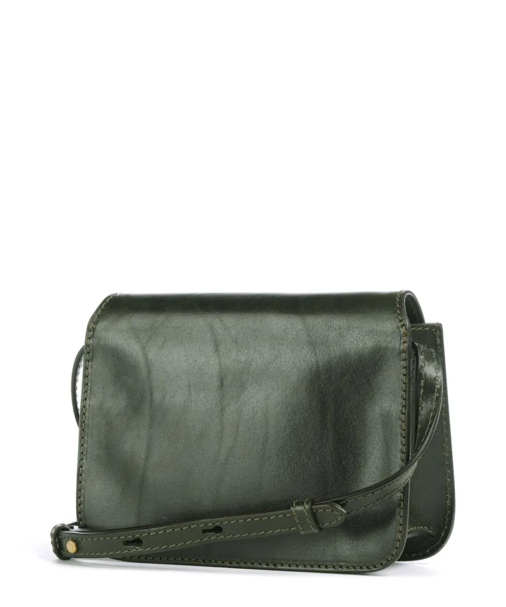 Lucrezia Crossbody bag fine grain cow leather dark green