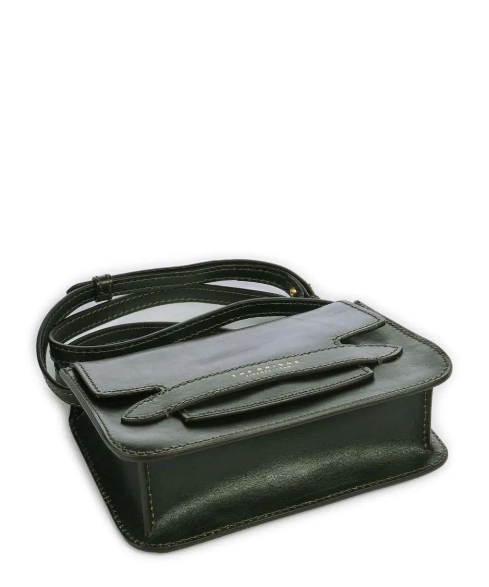 Lucrezia Crossbody bag fine grain cow leather dark green