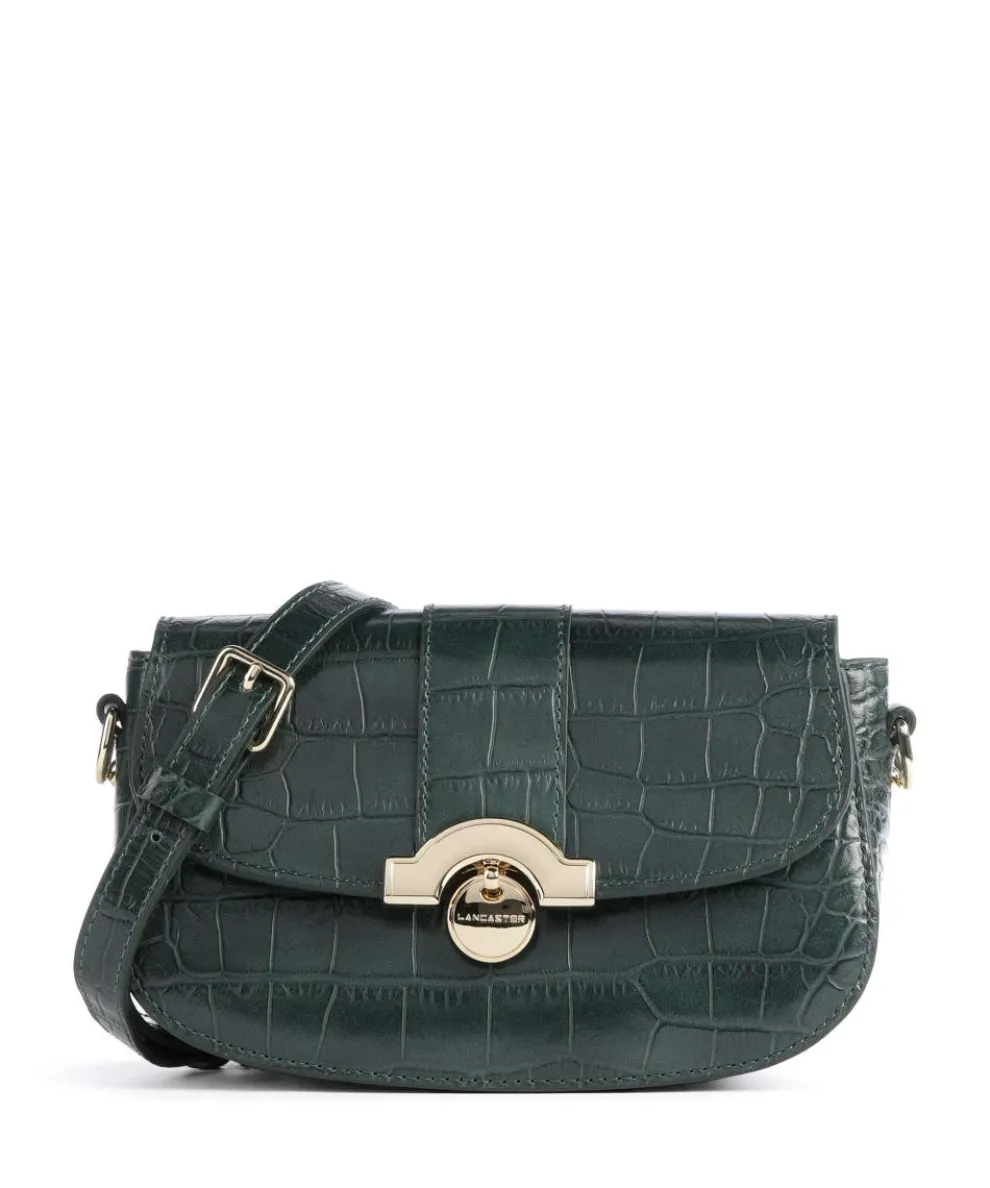 Exotic Croco CN Crossbody bag embossed cow leather dark green