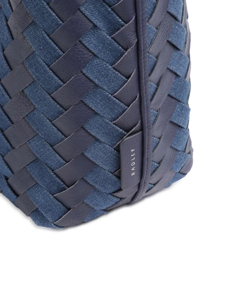 Devonshire Row Handbag grained cow leather, polyester dark blue