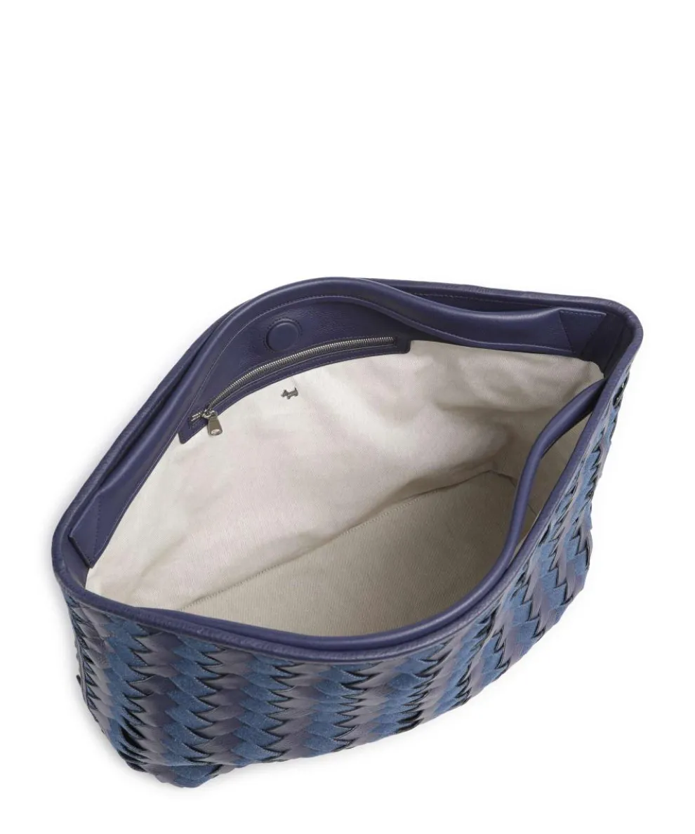 Devonshire Row Handbag grained cow leather, polyester dark blue