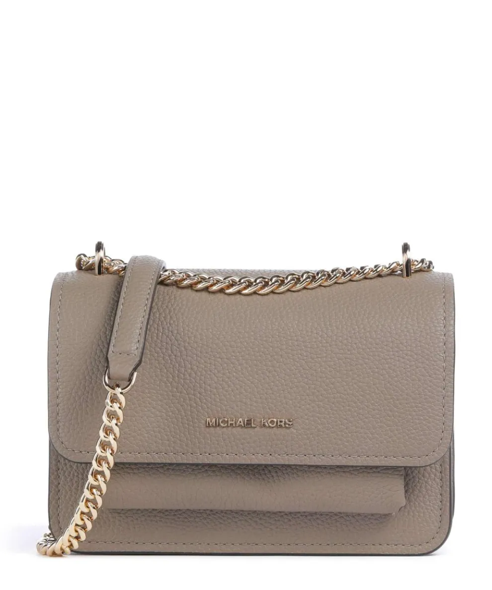 Claire Small Shoulder bag grained cow leather taupe