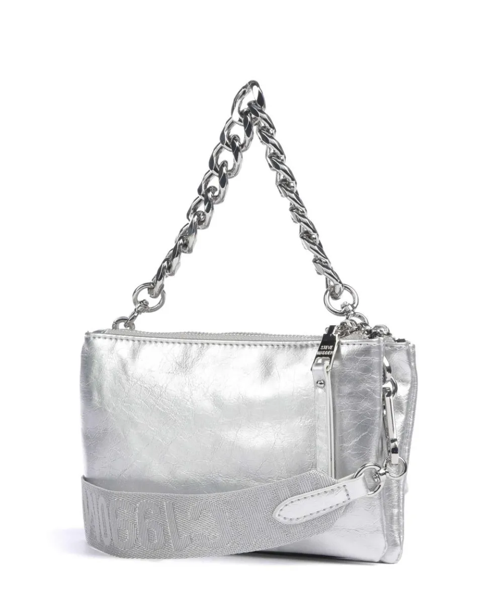 BNICCO Crossbody bag imitation leather silver