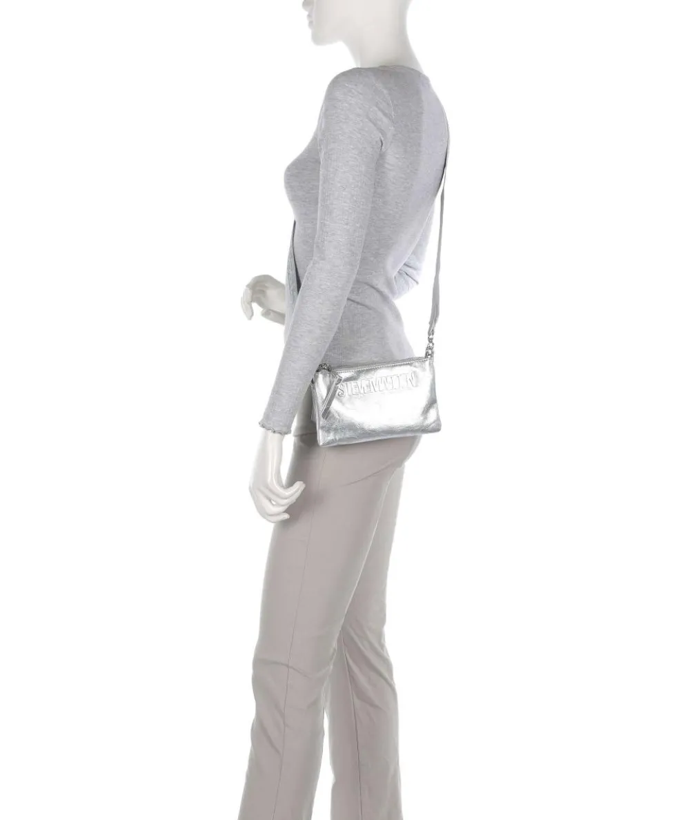BNICCO Crossbody bag imitation leather silver