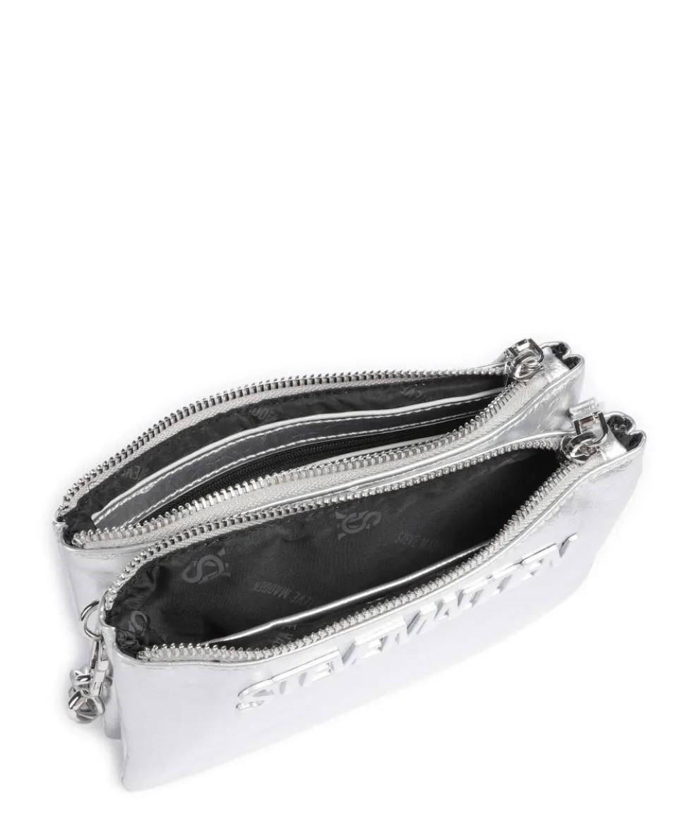 BNICCO Crossbody bag imitation leather silver