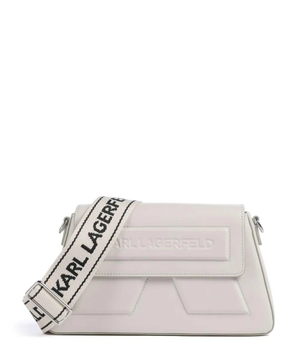 Ikon K Crossbody bag fine grain cow leather ivory