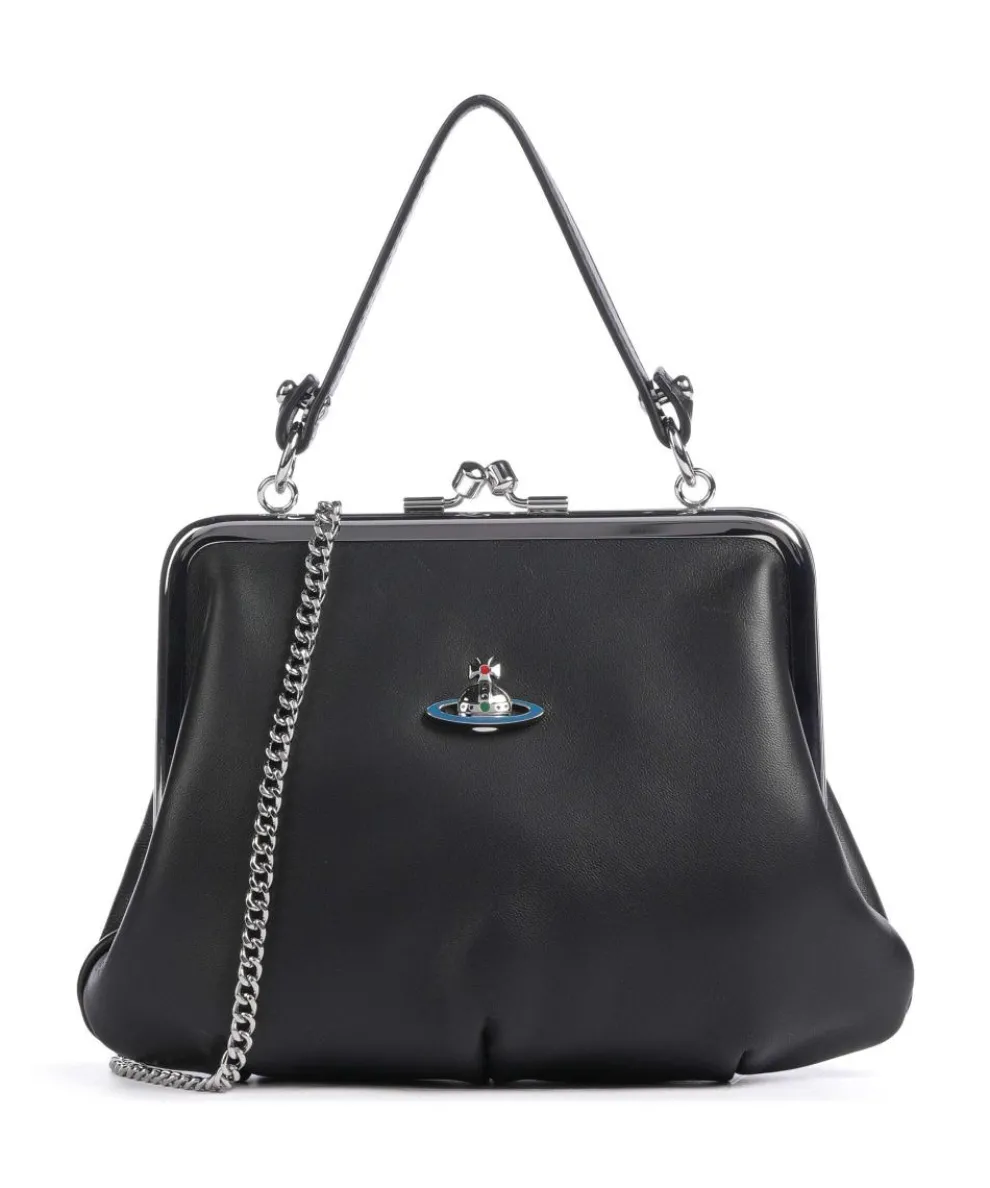 Granny Frame Nappa Crossbody bag lamb leather black
