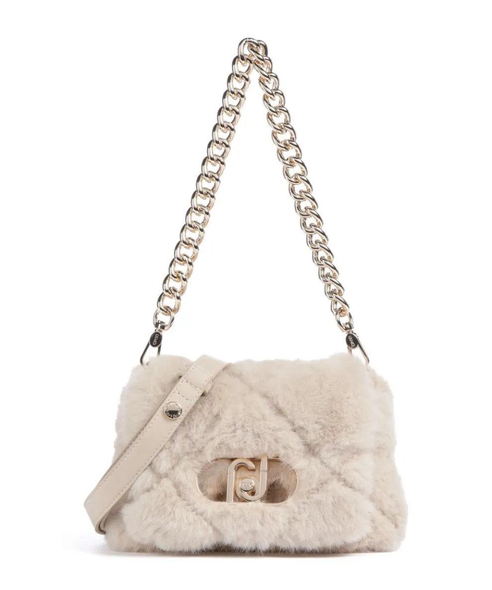 Icon S Shoulder bag faux fur beige