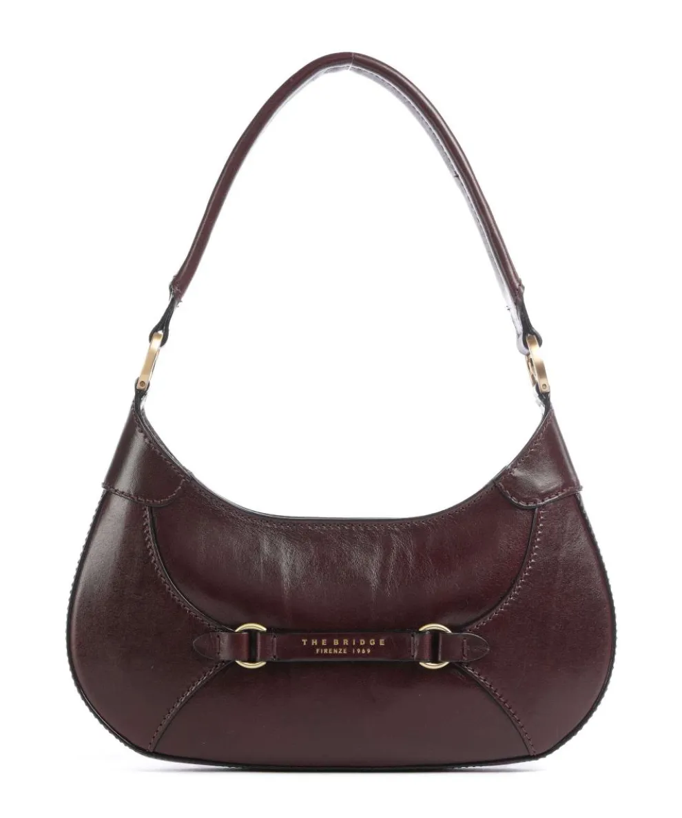 Isabella Shoulder bag fine grain cow leather dark red