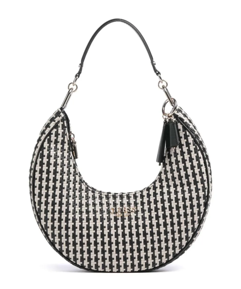 Mirema Shoulder bag imitation leather black/white