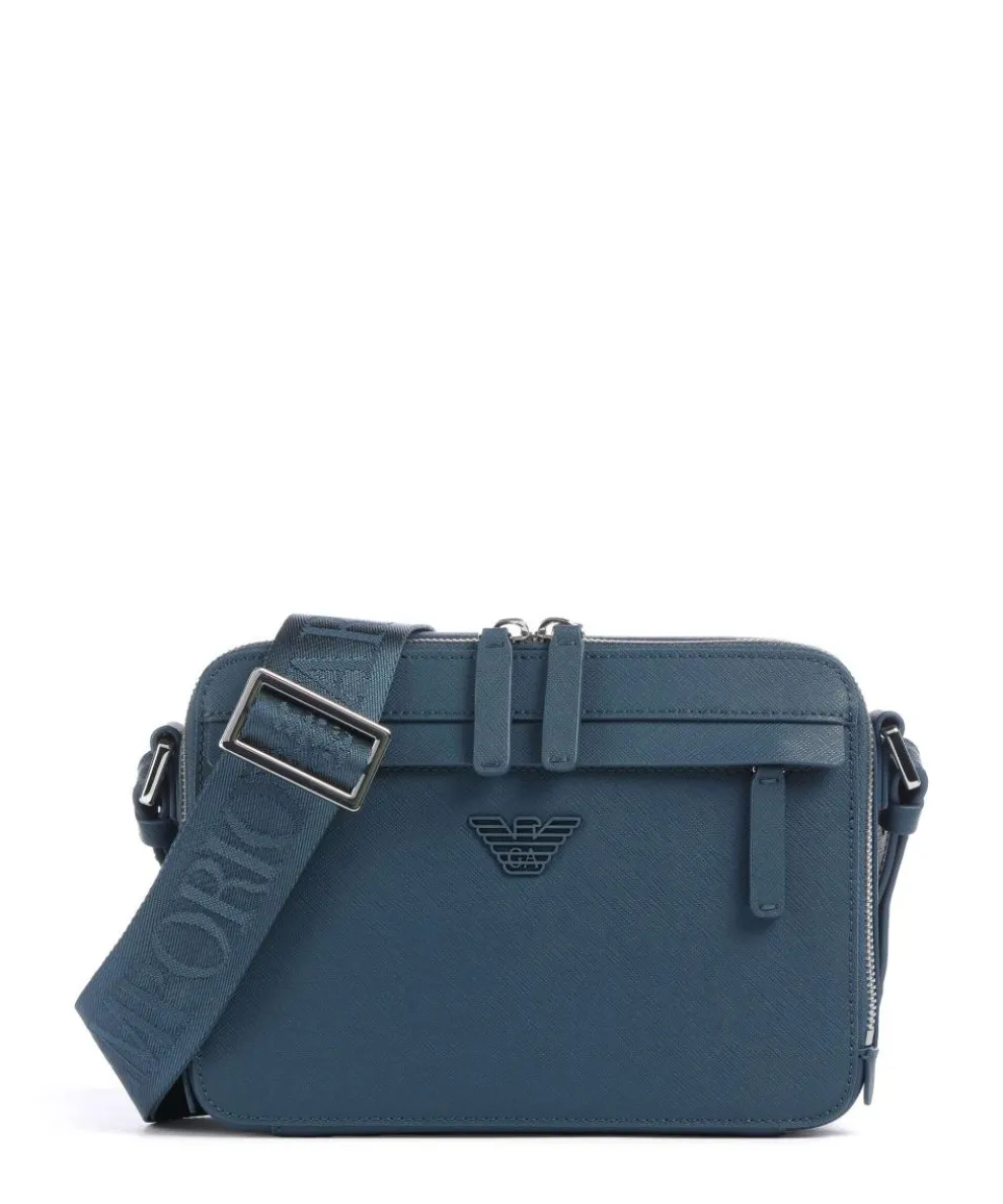Business Regenerated Crossbody bag imitation leather dark blue