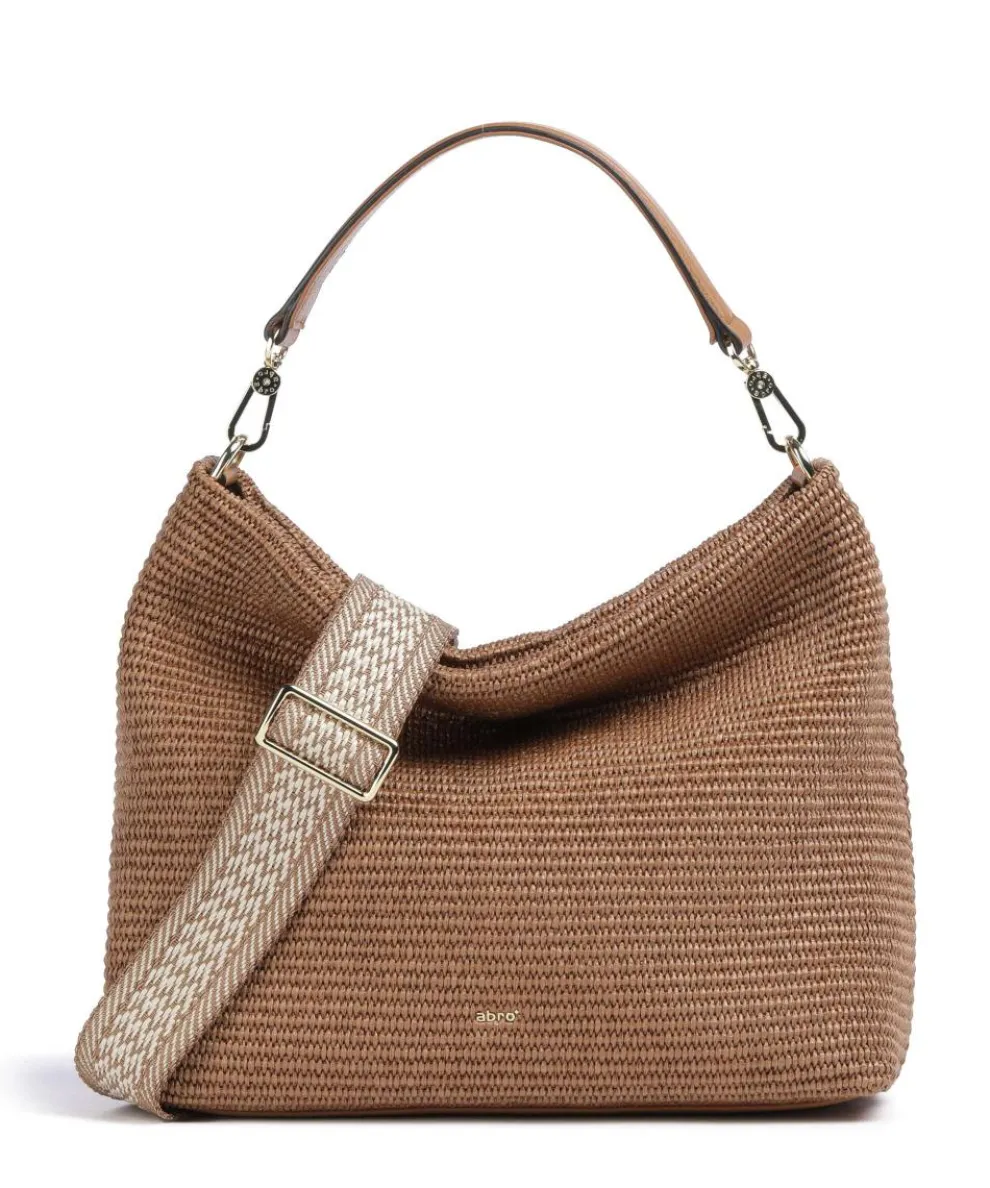 Raffia Kaia Hobo bag bast brown