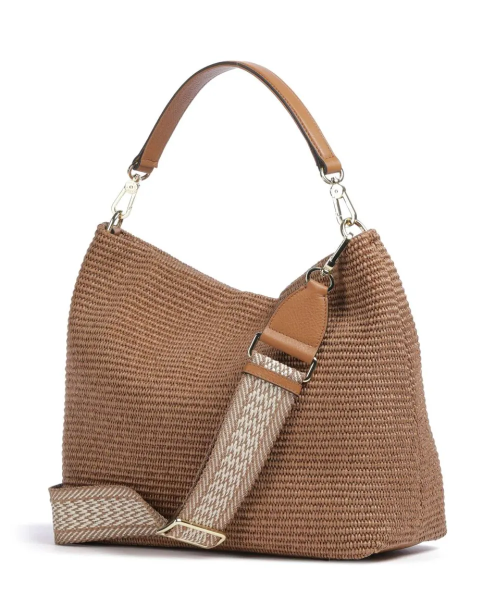 Raffia Kaia Hobo bag bast brown