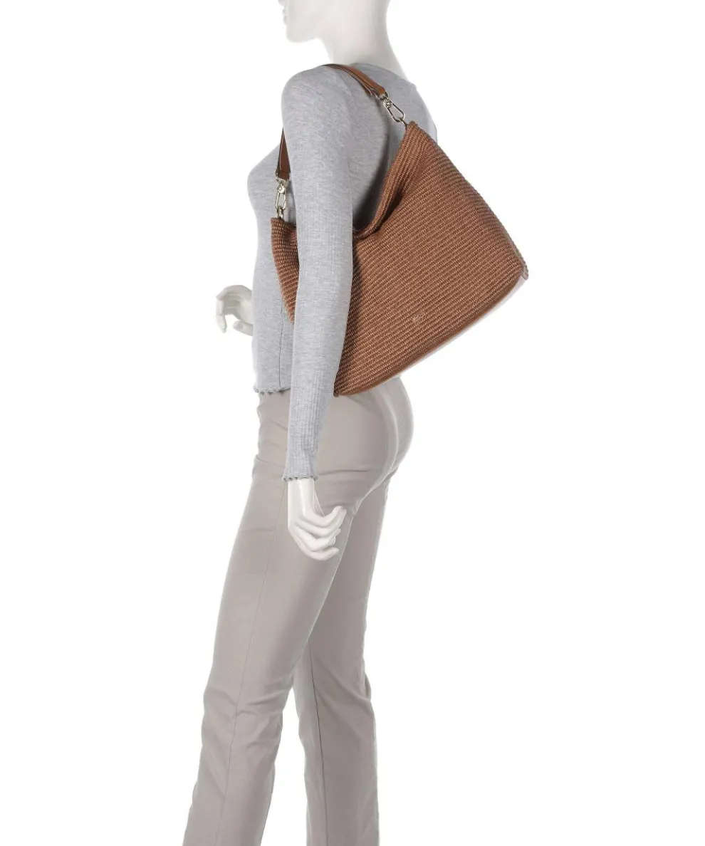Raffia Kaia Hobo bag bast brown